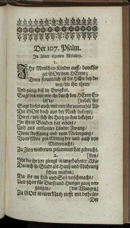 Der 107. Psalm. - Der 110. Psalm.