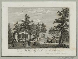 Ansicht vom Wirtschaftsgebäude auf der Bastei, Radierung. um 1840 : Das Wirtschaftsgebäude au der Bastey. - Dresden : Otto u. Lehmann, [ca. 1840]. - 1 Kunstblatt : Radierung ; 10,2 x 6,9 cm