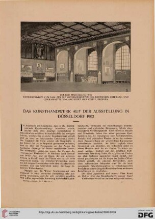 Das Kunsthandwerk auf der Ausstellung in Düsseldorf 1902