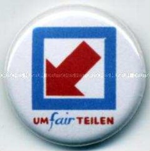 Button: Umfairteilen - Reichtum versteuern!
