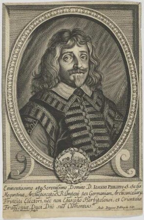 Bildnis des Ioannes Philippus, S. Sedis Moguntiae Archiepiscopus