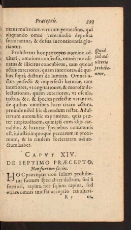 Capvt XIV. De Septimo Praecepto.