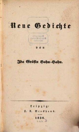 Neue Gedichte