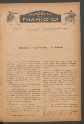 Amores de Nanico : Romance histórico