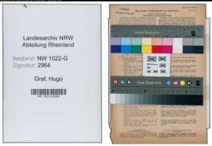 Entnazifizierung Hugo Graf , geb. 24.10.1898 (Postbeamter)