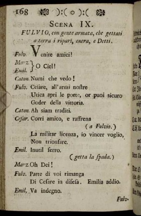 Scena IX. / Neunter Auftritt. - Scena Ultima. / Letzter Auftritt.