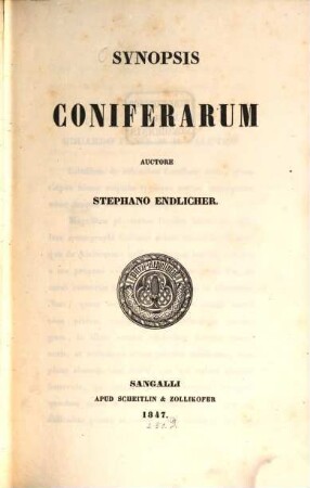 Synopsis coniferarum