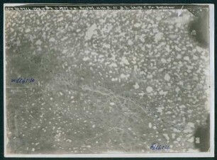 Foto eigener Stellungen südwestlich von Nordhof bei Ypern (Luftbild)