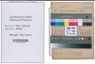 Entnazifizierung Paul Heinz Mengel , geb. 10.10.1921 (Lehrer)