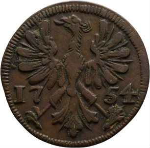 Münze, 4 Heller, 1754