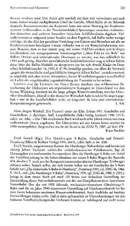 Die Hamburger S-Bahn, Geschichte und Zukunft, Erich Staich (Hrsg.) : Hamburg, Ellert & Richter, 1996