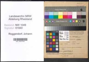 Entnazifizierung Johann Roggendorf , geb. 28.04.1894 (Bauunternehmer)