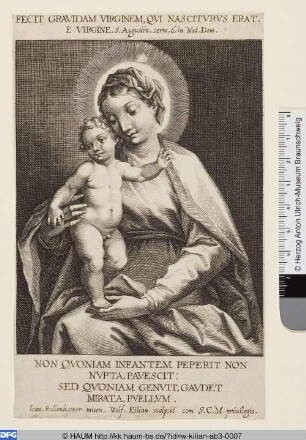 [Maria mit dem Kinde; Mary and child]