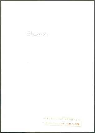 Stumm, [Ferdinand Carl von], Den Haag, an Wichert