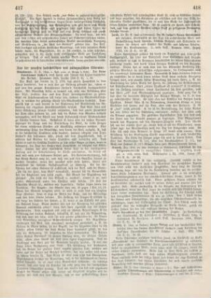 417-420 Aus der neuesten katechetischen und pädagogischen Literatur