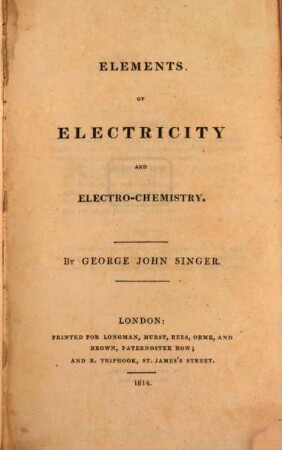 Elements of electricity