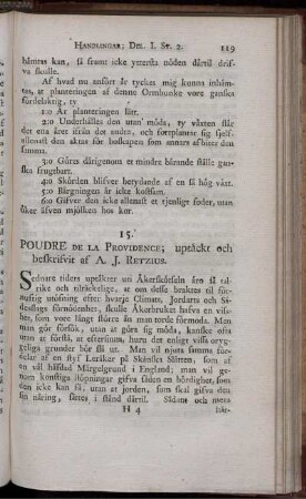 Poudre de la Providence