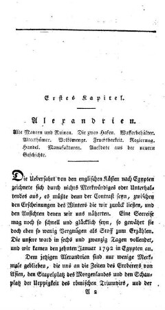Zweyter Abschnitt: Artikel der Ausfuhr. Baumwolle. Taback. Getreide. Wolle. Honig. Oehl. Korinthen. Färberröthe. Kermes. Seide.