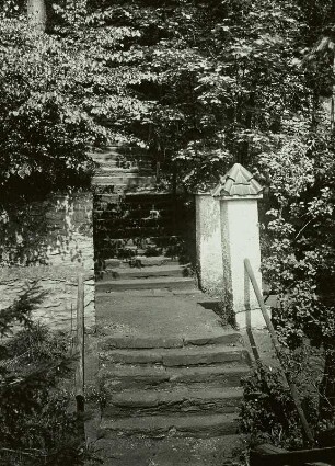 Großschirma, Grube Churprinz Friedrich August Erbstollen, Treppe zur Mulde