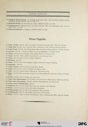 Perser-Teppiche (Nr. 216-238)