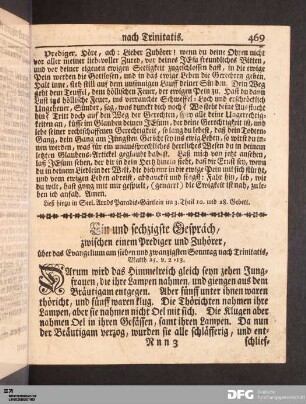 Ein und sechzigste Gespräch, am sieben u. zwanzigsten Sonntag nach Trinitatis.