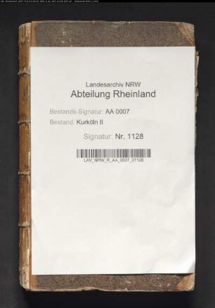 Beschreibung des Erzstiftes Köln (Abschrift)