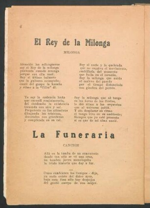 El Rey de la Milonga : Milonga