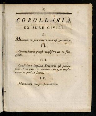 15-16, Corollaria.