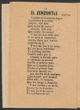 El Zenzontle : Danza