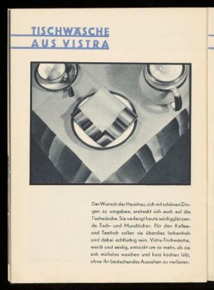 Tischwäsche aus Vistra