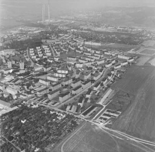 Neubaugebiet in Gera-Bieblach : Blickrichtung Westen