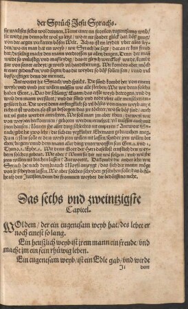 Das sechs und zweintzigste Capitel.