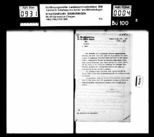 Reifeprüfung, Allgemeines, Zulassungen zur Reifeprüfung, Anmeldungs- und Zeugnislisten, Protokolle, Prüfungspläne
