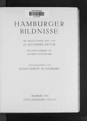 Hamburger Bildnisse