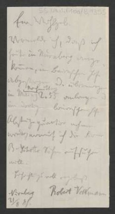 Brief an B. Schott's Söhne : 31.08.1881