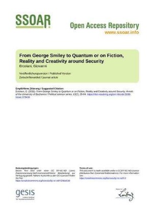 From George Smiley to Quantum or on Fiction, Reality and Creativity around Security