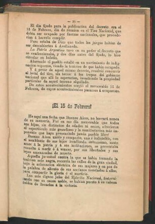 ¡El 15 de febrero!