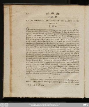 Cap. II. De Confessione Qualificatea In Causis Criminalibus.