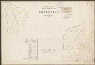 Original-Plan über den Gemeinde-Wald von Krautheim auf dortiger Gemarkung