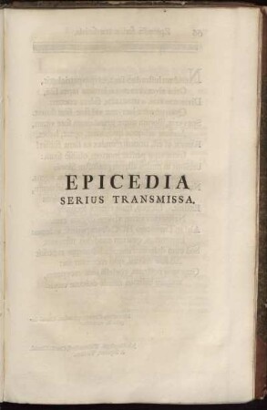 Epicedia Seriùs Transmissa.