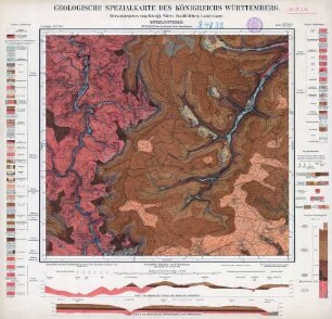 [7316] Enzklösterle, Geologische Spezialkarte des Königreichs Württemberg