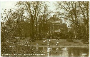 Düsseldorf. Hofgarten, Landkrone u. Stadttheater