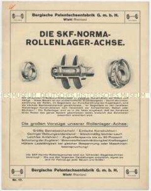 DIE SKF-NORMA-ROLLENLAGER-ACHSE.