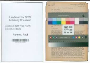 Entnazifizierung Paul Rahmer , geb. 19.01.1903 (Angestellter)