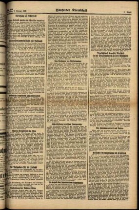Zweite Ausgabe vom Samstag, den 07. Oktober 1939.