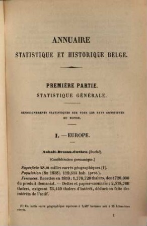 Annuaire statistique et historique Belge. 7