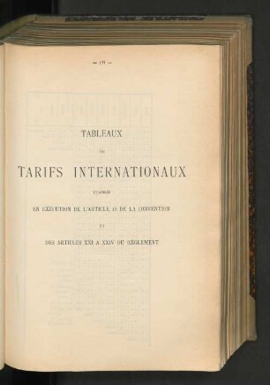 Tableux De Tarifs Internationaux.