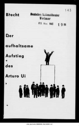 Der aufhaltsame Aufstieg des Arturo Ui