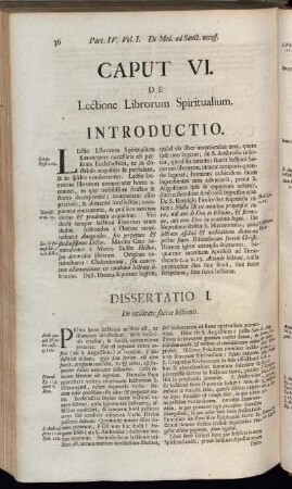 Caput VI. De Lectione Librorum Spiritualium.