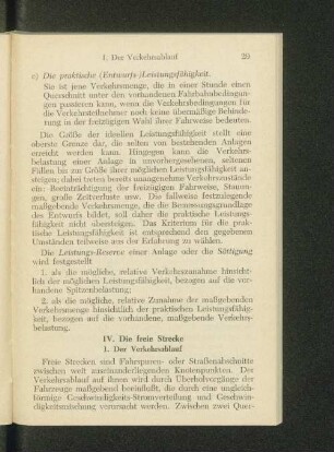 IV. Die freie Strecke